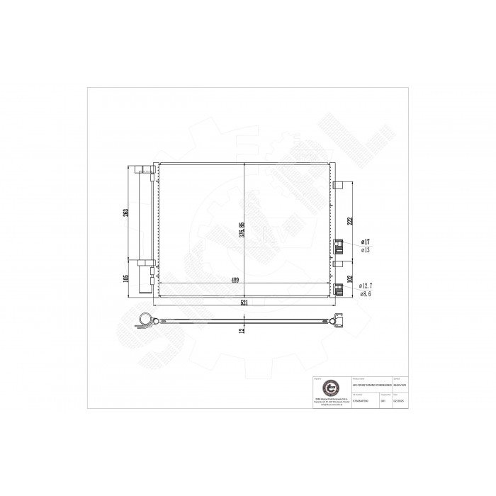 Condenseur de Climatisation Pour Hyundai i20 976064P200