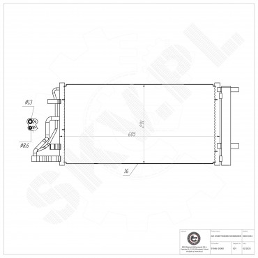 Condenseur de Climatisation Pour Hyundai i30 97606S0000 97606S0100