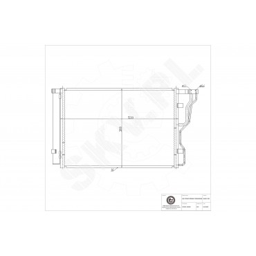 Condenseur de Climatisation Pour Hyundai i40 976063Z000 976063Z001