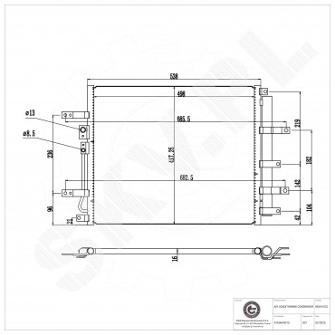Condenseur de Climatisation Pour Hyundai Kona Kia Niro 97606K4010