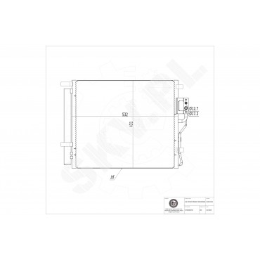 Condenseur de Climatisation Pour Hyundai Santa Fé II 976062B700 976062B750