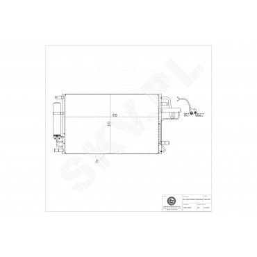Condenseur de Climatisation Pour Hyundai Tucson Kia Sportage 976062E000