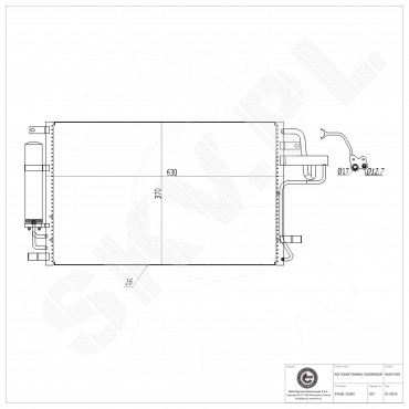 Condenseur de Climatisation Pour Hyundai Tucson Kia Sportage 976062E000