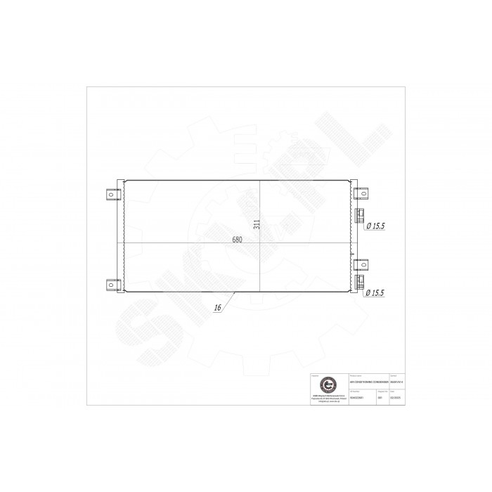 Condenseur de Climatisation Pour Iveco Daily III IV 504022601