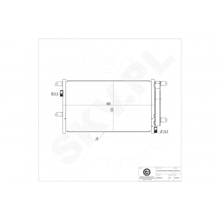 Condenseur de Climatisation Pour Iveco Daily III IV 504084147 504256333