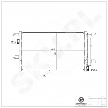 Condenseur de Climatisation Pour Iveco Daily III IV 504084147 504256333