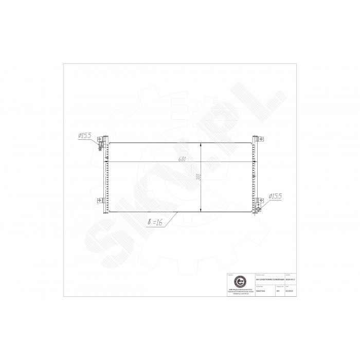 Condenseur de Climatisation Pour Iveco Daily III 504090674 99487944