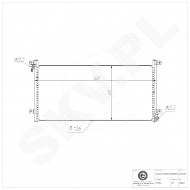 Condenseur de Climatisation Pour Iveco Daily III 504090674 99487944