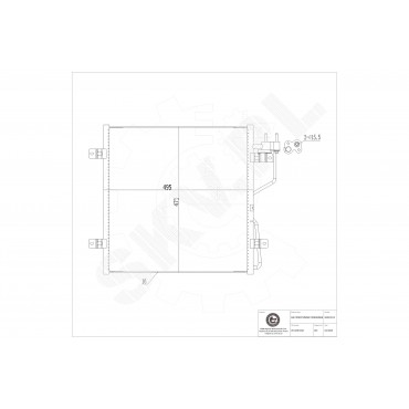Condenseur de Climatisation Pour Jeep Cherokee 56022951AA K5143010AA K5143010AB