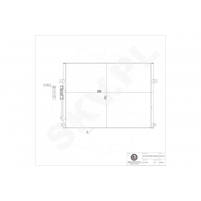 Condenseur de Climatisation Pour Jeep Grand Cherokee II K55115918AE KV8505918AA