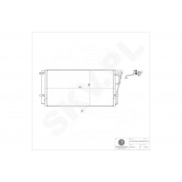 Condenseur de Climatisation Pour Kia Carens III Monospace 976061D100
