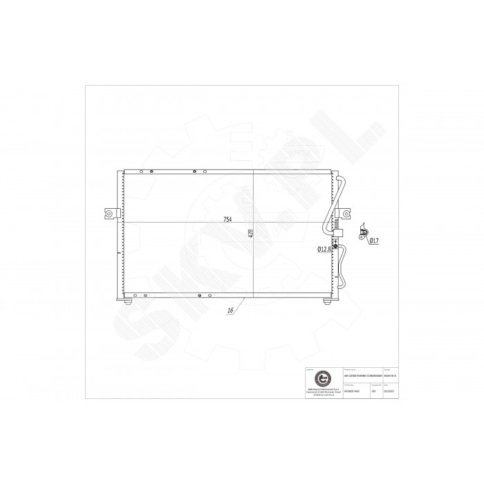 Condenseur de Climatisation Pour Kia Carnival I II OK53E61481A