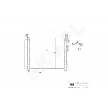 Condenseur de Climatisation Pour Kia Picanto 9760607500 9760607550