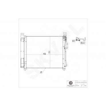 Condenseur de Climatisation Pour Kia Picanto 9460607000 9760607000 9760607200