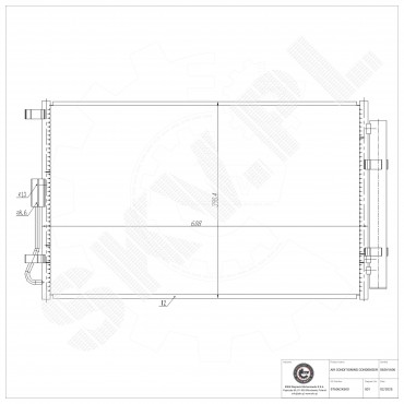 Condenseur de Climatisation Pour Kia Soul I 976062K600 976062K600AS