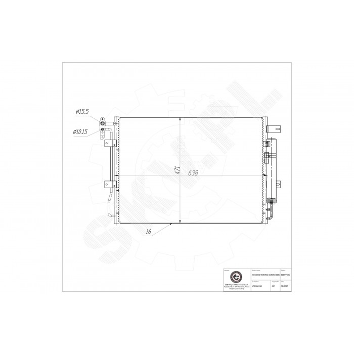 Condenseur de Climatisation Pour Land Rover Discovery IV JRB500250 JRB500270