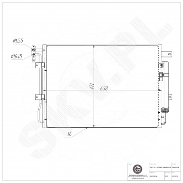 Condenseur de Climatisation Pour Land Rover Discovery IV JRB500250 JRB500270