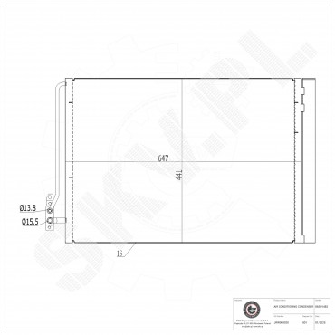 Condenseur de Climatisation Pour Land Rover Range Rover III JRW000020