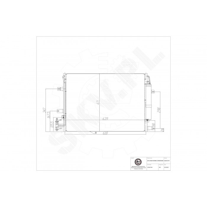 Condenseur de Climatisation Pour Land Rover Range Rover III LR022744