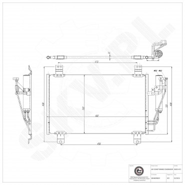 Condenseur de Climatisation Pour Mazda 2 CX-3 D09W61480 D09W61480A DB3R61480