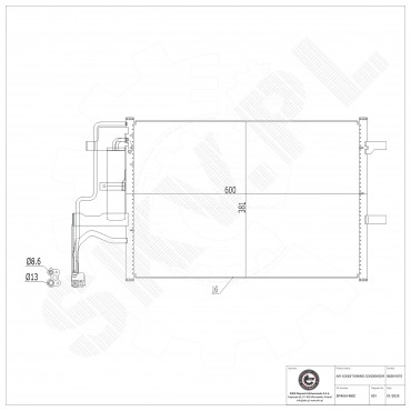 Condenseur de Climatisation Pour Mazda 3 5 BP4K61480A BP4K61480C BP4K61480D