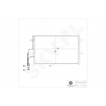 Condenseur de Climatisation Pour Mazda 3 BP8F61480