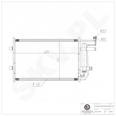 Condenseur de Climatisation Pour Mazda 5 C51361480A C51361480B