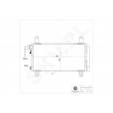Condenseur de Climatisation Pour Mazda 6 GJ6A61480 GJ6A61480A GJ6A61480B