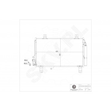 Condenseur de Climatisation Pour Mazda CX-5 KF0361480A KF0361480B