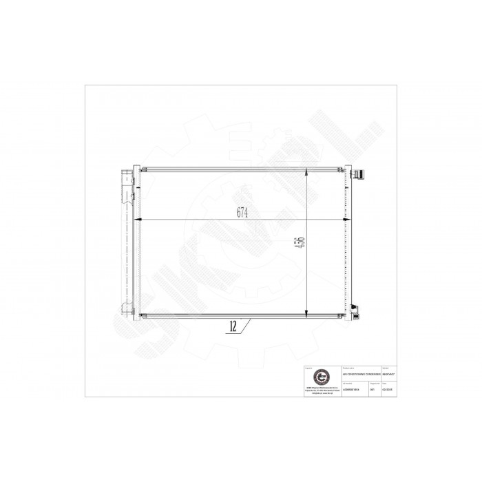 Condenseur de Climatisation Pour Mercedes-Benz AMG GT Classe C 0995001854