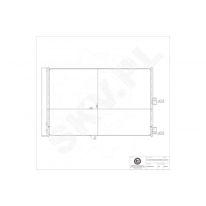 Condenseur de Climatisation Pour Mercedes-Benz CLA Classe A GLA 0995001054