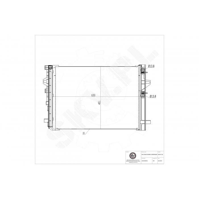 Condenseur de Climatisation Pour Mercedes-Benz CLA Classe A B GLA 2465000054