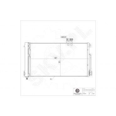 Condenseur de Climatisation Pour Mercedes-Benz Classe C T-Model CLK A2035000954