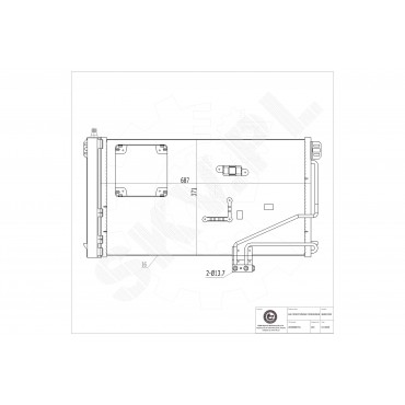 Condenseur de Climatisation Pour Mercedes-Benz Classe C T-Model CLK 2035001054