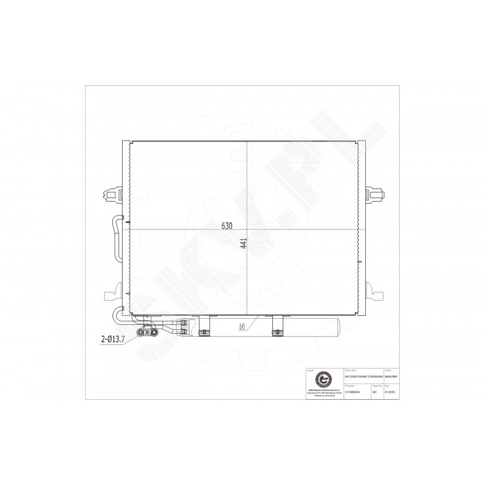 Condenseur de Climatisation Pour Mercedes-Benz Classe E T-Model CLS Mini Mini