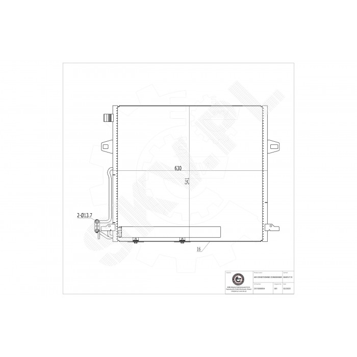 Condenseur de Climatisation Pour Mercedes-Benz Classe GL M R 2515000054