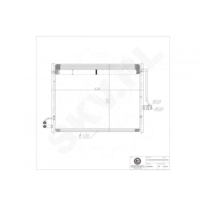 Condenseur de Climatisation Pour Mercedes-Benz Classe GL M GLE GLS 0995000002