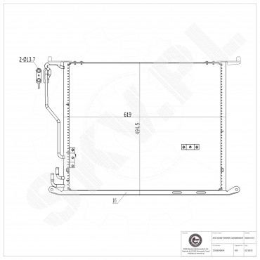Condenseur de Climatisation Pour Mercedes-Benz Classe S SL A2205000054