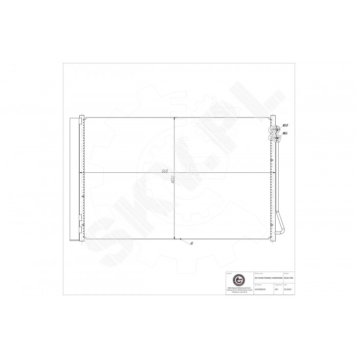 Condenseur de Climatisation Pour Mercedes-Benz Classe V 4478350070 A4478350070