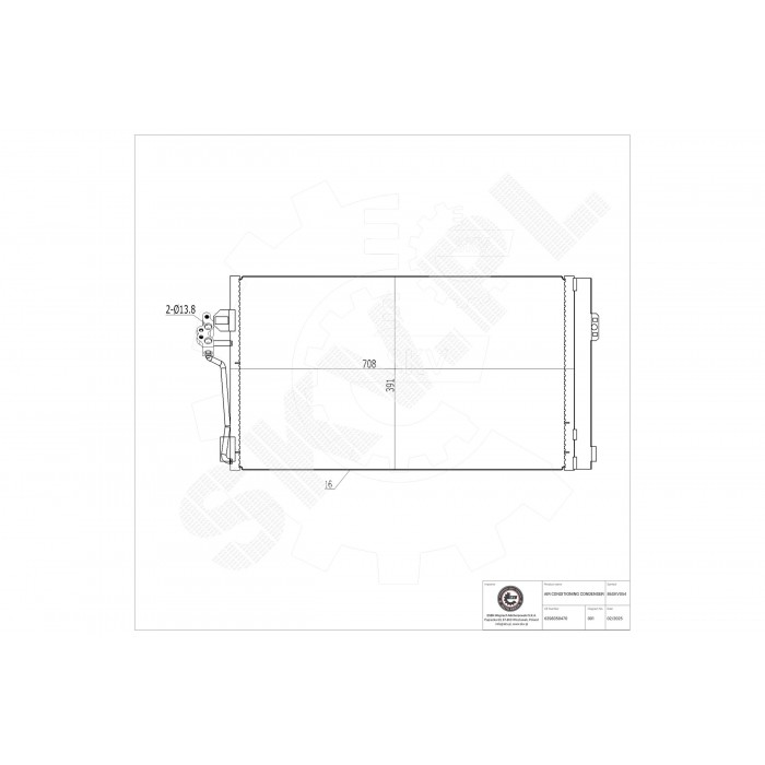 Condenseur de Climatisation Pour Mercedes-Benz Viano Vito 6398350270 6398350470