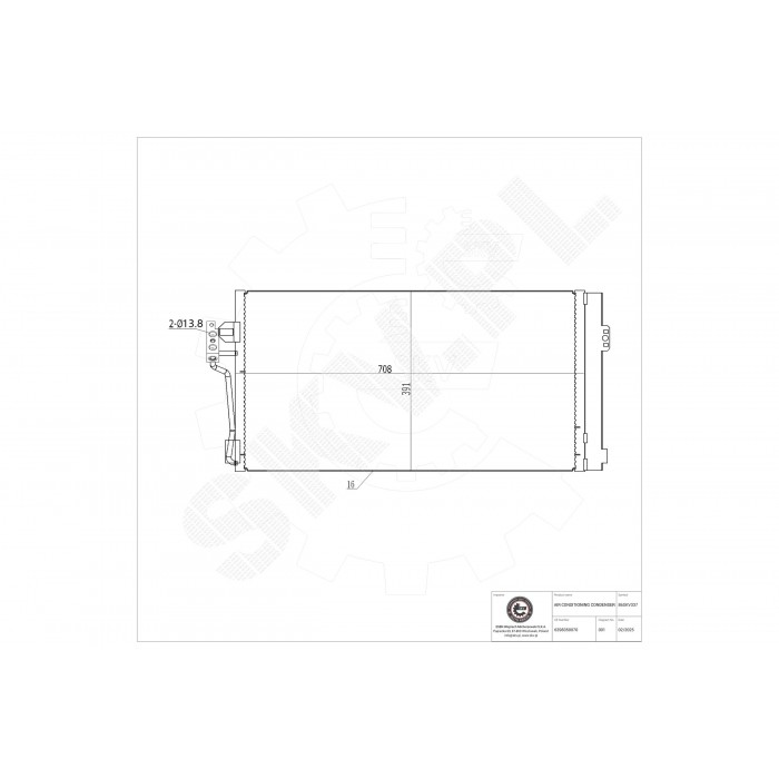Condenseur de Climatisation Pour Mercedes-Benz Viano Vito 6398350070 6398350370