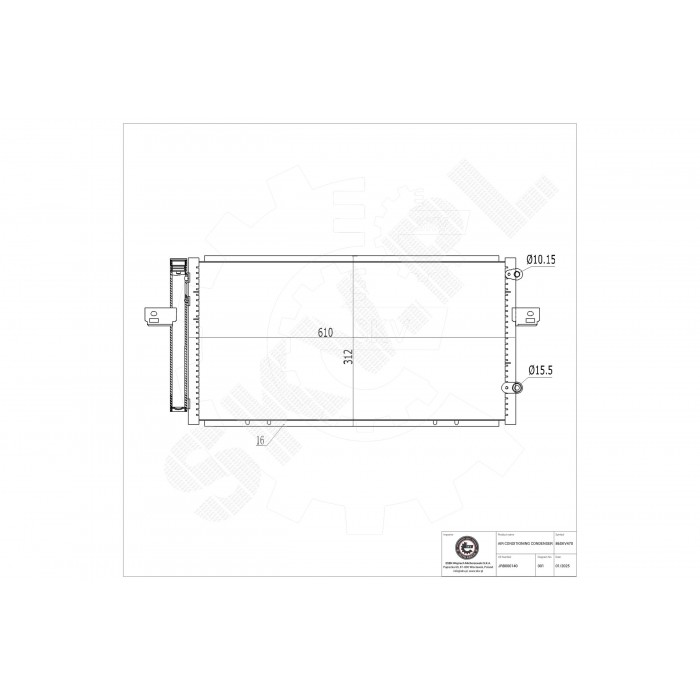 Condenseur de Climatisation Pour MG MG ZT ZT- T Rover 75 Tourer
