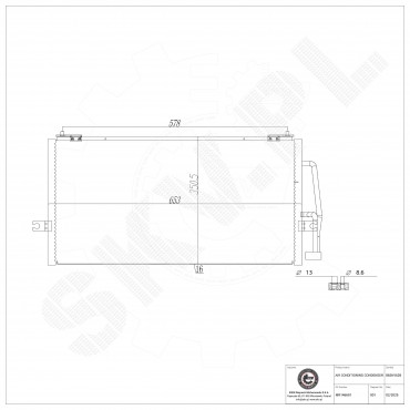 Condenseur de Climatisation Pour Mitsubishi Carisma A Trois Volumes Volvo S40 I
