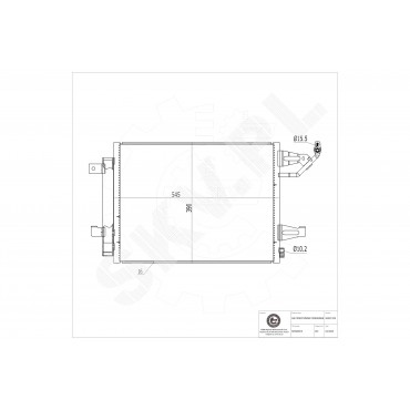 Condenseur de Climatisation Pour Mitsubishi VI Smart Forfour