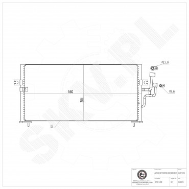 Condenseur de Climatisation Pour Mitsubishi Colt V Lancer VI MR218428