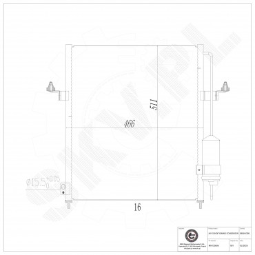 Condenseur de Climatisation Pour Mitsubishi L200/Triton 7812A171 MN123606