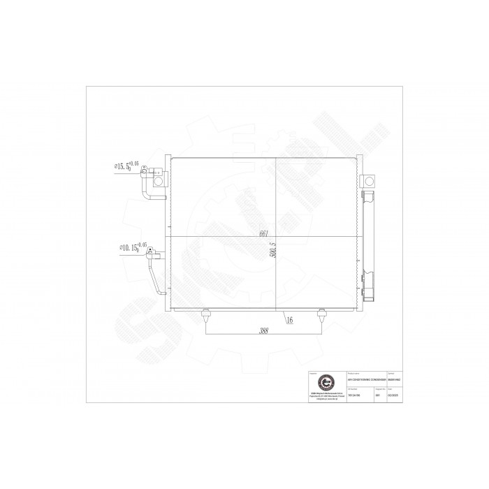 Condenseur de Climatisation Pour Mitsubishi Pajero IV Van 7812A156