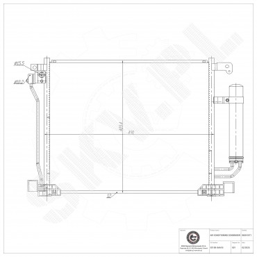 Condenseur de Climatisation Pour Nissan Juke Pulsar 92100BA61A 92100BA61B