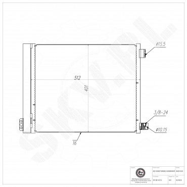 Condenseur de Climatisation Pour Nissan Micra IV 921001HC1A 921001HC3A