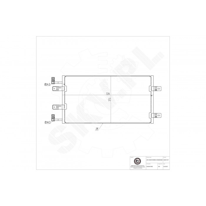 Condenseur de Climatisation Pour Renault Opel Nissan Vauxhall 8200019382